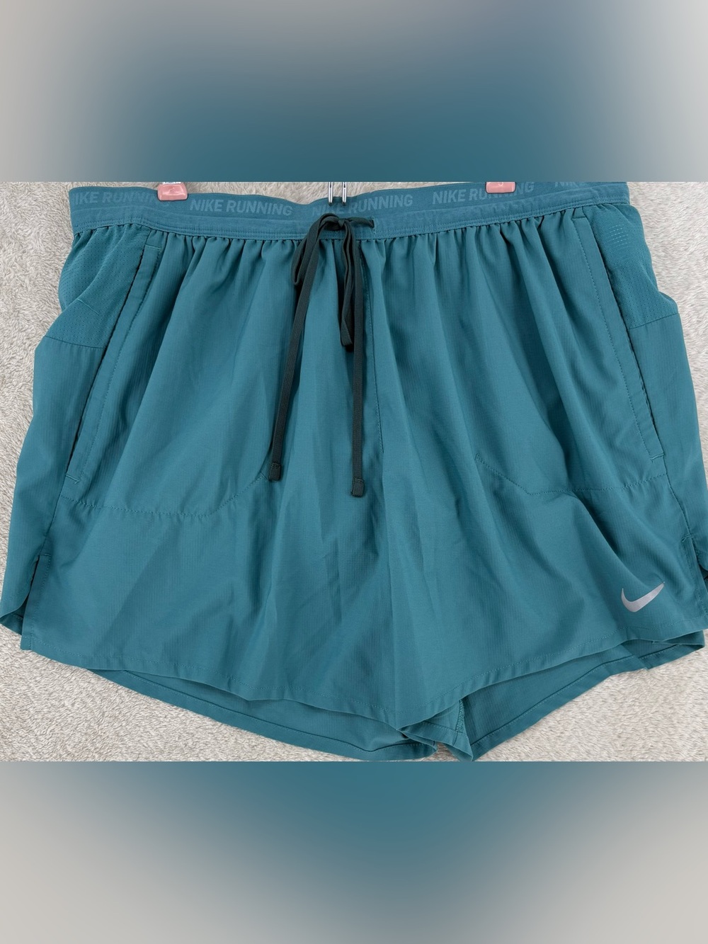 Nike Running Dri-FIT Teal Running Shorts Men's XL Athletic Training Gym Performa